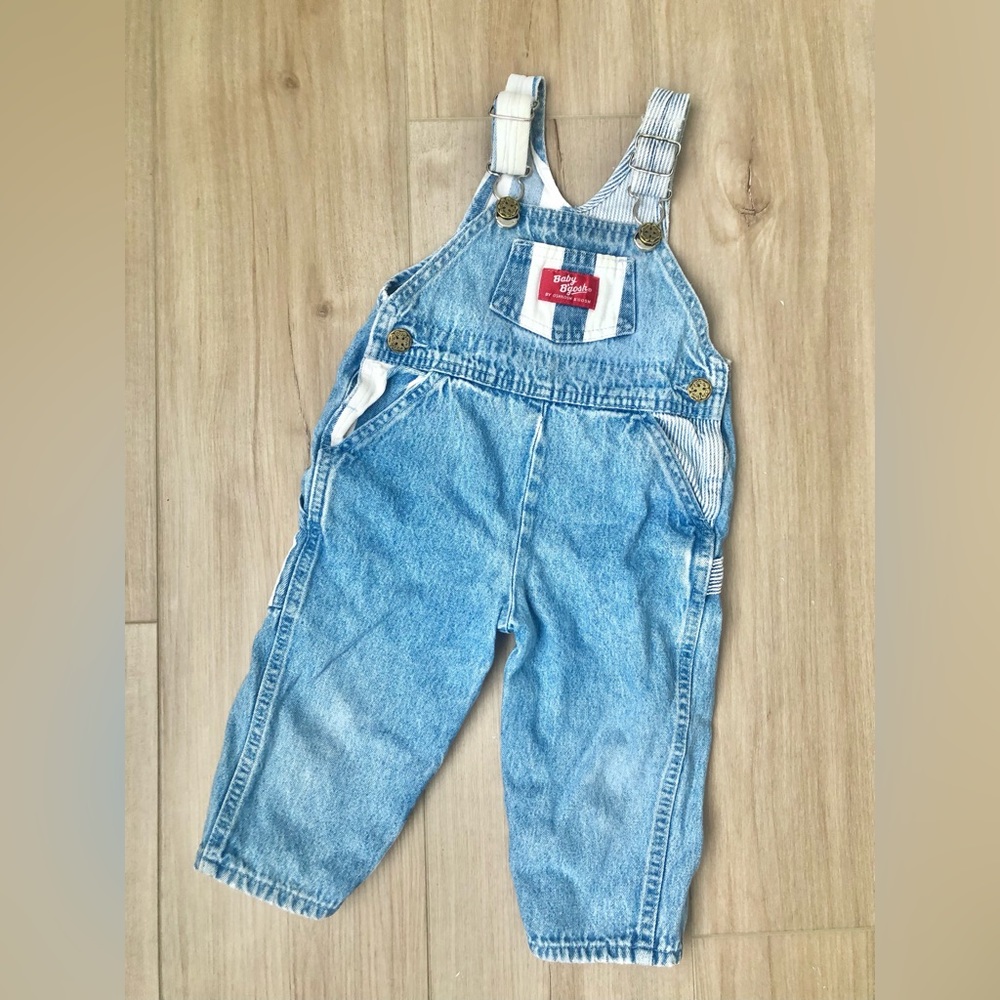 Retro Baby B’Gosh OshKosh Striped Overalls